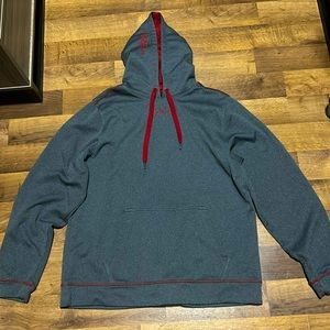 Mens XL Under Armour Hoodie soft white cotton mesh lining